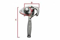 HESTAL haakse hendelsluiting right angle lever lock without oese - thumbnail