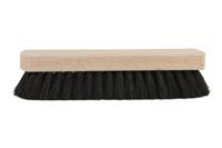 Schoen uitwrijfborstel haar 16 cm zwart - thumbnail