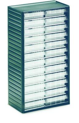 Treston 552-3 Werkplaatsmagazijn ESD (b x h x d) 310 x 550 x 180 mm Antraciet-grijs, Transparant 1 stuk(s)