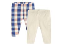 lupilu 2 baby leggings (Geruit/wit, 86/92) - thumbnail