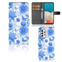 Hoesje voor Samsung Galaxy A53 Flowers Blue - thumbnail