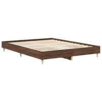 Bedframe zonder matras 90x200 cm spaanplaat bruin eiken - thumbnail