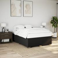 Bedframe zonder matras stof zwart 160x200 cm - thumbnail