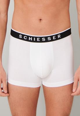 Schiesser Boxershorts 95/5 wit 3-pack