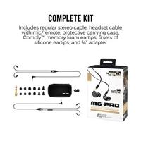 MEE audio M6 PRO In Ear oordopjes Kabel Zwart Headset, Bestand tegen zweet - thumbnail