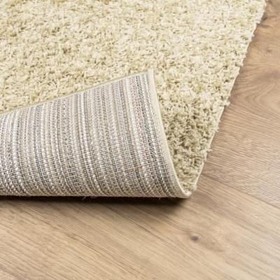 Vloerkleed shaggy hoogpolig modern 100x200 cm goudkleurig