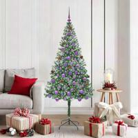 VidaXL Kunstkerstboom met 300 led groen 180 cm pvc en staal - thumbnail