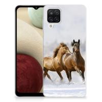 Samsung Galaxy A12 | TPU Hoesje | Paarden - thumbnail
