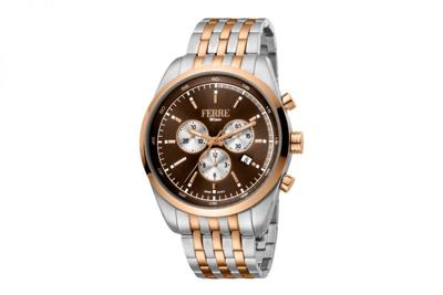 Ferre Milano Heren Horloge FM1G129M0091 44mm 10 ATM Swiss-Made Ferre Milano Heren Horloge FM1G129M0091 44mm 10 ATM Swiss-Made