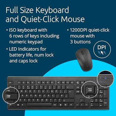 Kensington EQ draadloze deskset KM150, qwerty