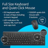 Kensington EQ draadloze deskset KM150, qwerty - thumbnail