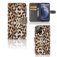 iPhone 12 | 12 Pro (6.1") | Telefoonhoesje | Met pasjeshouder | Leopard - thumbnail