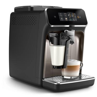 Automatische espressomachine - PHILIPS - Silent Brew EP2336/40 - 4 LatteGo dranken - Chroom zwart