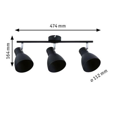 Paulmann 66761 Plafondspot E27 10 W Zwart