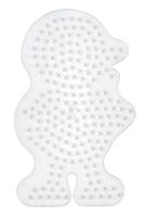 Hama strijkkralen grondplaat kip wit - thumbnail