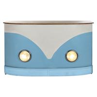 Barmeubel Home ESPRIT Wit Bruin Turkoois 157 x 52 x 90 cm - thumbnail