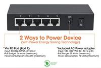 Intellinet 561082 Netwerk switch 5 poorten 1 GBit/s PoE-functie - thumbnail