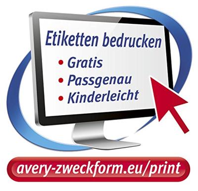 Avery-Zweckform L6128-20 Folie-etiketten Ø 30 mm Polyester folie Geel 960 stuk(s) Permanent hechtend Laser (kleur), Laser (zwart/wit), Kopiëren (kleur), - thumbnail