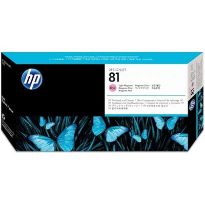 HP 81 licht-magenta DesignJet printkop en printkopreiniger voor kleurstofinkt