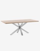Kave Home Eettafel 'Argo' Melamine, 180 x 100cm, kleur Naturel - thumbnail