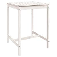 5-delige Barset massief grenenhout wit - thumbnail