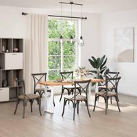 Console tafelpoten 2 st U-vormig 28x(72-73) cm staal wit - thumbnail