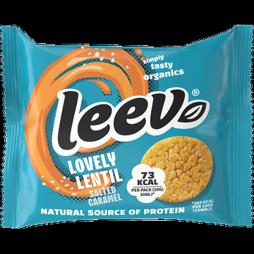 Leev® bio LOVELY LENTIL cakes caramel 60g (3x2st) bij Jumbo