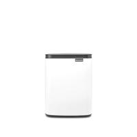 Brabantia Bo afvalemmer 7 liter met kunststof binnenemmer white - thumbnail