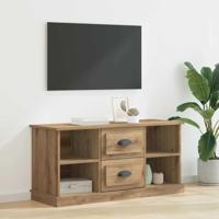 TV-kast met lade Artisan Eiken 99,5 x 35,5 x 48 cm Bewerkt hout - thumbnail