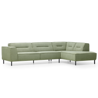 Hoekbank Bora Lichtgroen Stof - thumbnail
