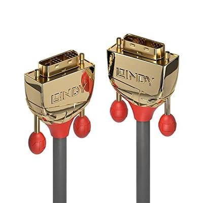Lindy 36216 15m DVI-D DVI-D Goud DVI kabel Lindy 36216 15m DVI-D DVI-D Goud DVI kabel