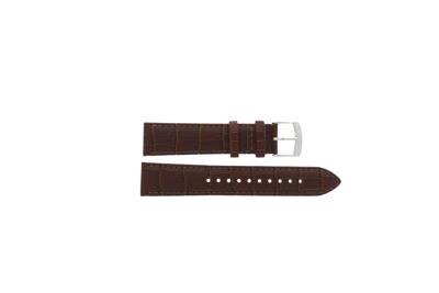 Horlogeband Seiko 7T92-0LT0 / SNDC31P1 / 4LR2JE Croco leder Bruin 20mm Horlogeband Seiko 7T92-0LT0 / SNDC31P1 / 4LR2JE Croco leder Bruin 20mm