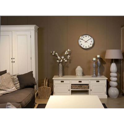 NeXtime klok 2519 arabic, ø25 cm, wall, white