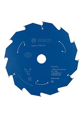 Bosch Accessoires Expert for Wood cirkelzaagblad voor accuzagen 165x1,5/1x20 T12 - 1 stuk(s) - 2608644506 - 2608644506