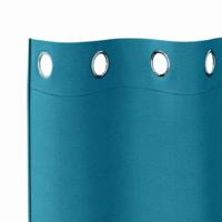 VidaXL Zwart-out gordijnen met ringen 2 pcs turquoise 260 x 140 cm - thumbnail