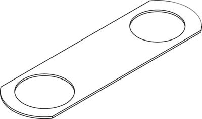 Axor Citterio C installatieplaat voor badrandmengkraan met plaat