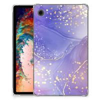 Tablethoes voor Samsung Galaxy Tab A9 Watercolor Paars - thumbnail