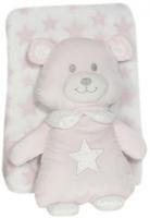 Interbaby babydeken en knuffel Beer 80 x 110 cm pluche - thumbnail