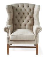 Rivièra Maison Fauteuil 'Franklin Park' Linen, kleur Flax - thumbnail