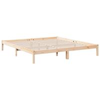 Bedframe extra lang zonder matras massief grenenhout 200x220 cm - thumbnail