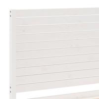 Bedframe extra lang zonder matras massief hout wit 180x210 cm - thumbnail