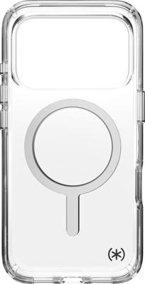 Speck Presidio Perfect Clear voor iPhone 17 Pro Case, MagSafe-compatibel, dun beschermhoes, helder/helder/zilver