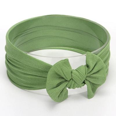 Schattig bowknot zuigeling baby meisje Hairband Headwear hoofdbanden (groen # 26)