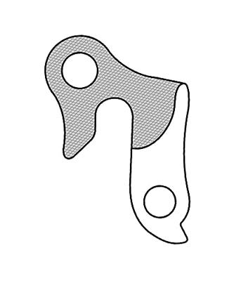 Union Derailleurhanger gh-009 60 mm zilver - thumbnail