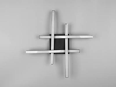 Trio Zwarte plafondlampRoute 4-stripes - R62474132