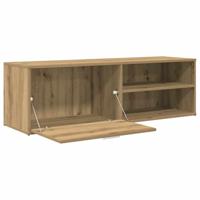 Tv-meubel 120x34x37 cm bewerkt hout artisanaal eikenkleur - thumbnail