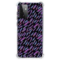Samsung Galaxy A72 4G/5G Doorzichtige Silicone Hoesje Feathers Color - thumbnail