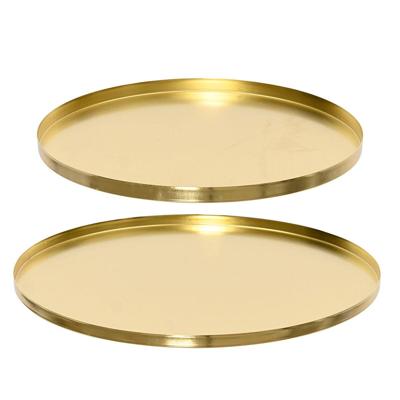 Decoratief bord Decoris Gouden (2 Stuks) Decoratief bord Decoris Gouden (2 Stuks)