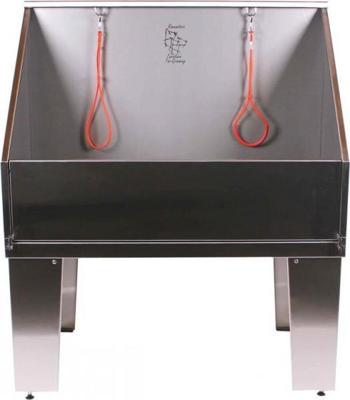 Orca groot RVS bad 120x60 met instapklep