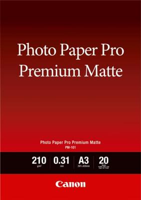 Canon PM-101 Pro Premium Matte A3 20 vel 210g Canon PM-101 Pro Premium Matte A3 20 vel 210g